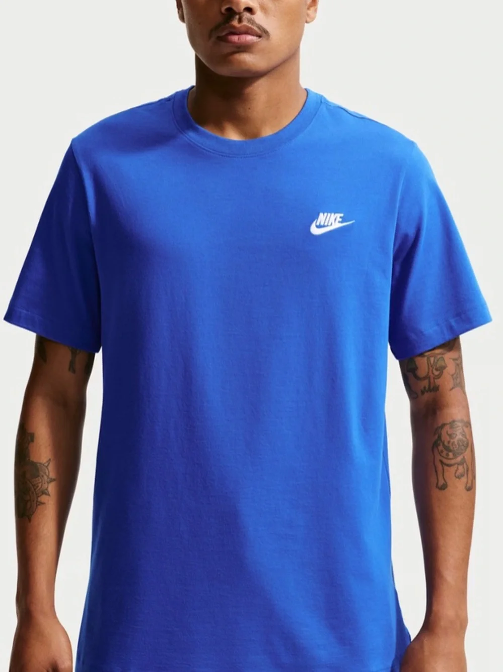 Nike • XXL • Blue • Short-Sleeve Logo Tee • 100% Cotton